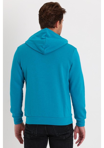 Erkek Tam Fermuarlı Kapüşonlu Kanguru Cepli Sweatshirt fırsatları