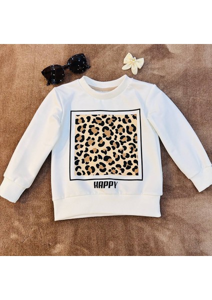 Kız Çocuk Leopar Desenli Etekli Takım 3-7 Yaş
