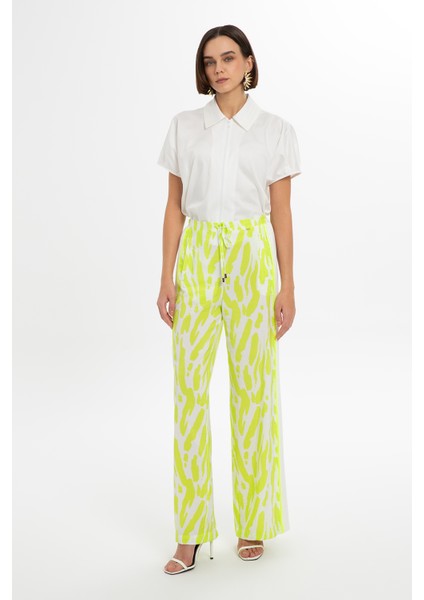 Rahat Kesim Neon Yeşil Pantolon