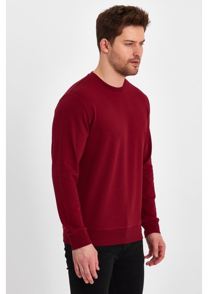 Erkek Likrali Sıfır Yaka Sweatshirt modelleri