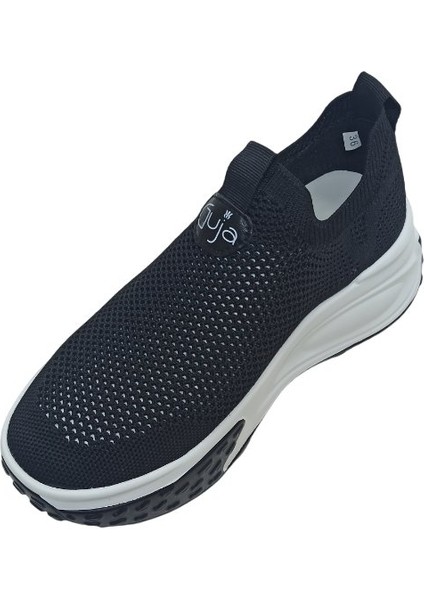 Siyah Triko Kadın Sneaker Spor Ayakkabı modelleri