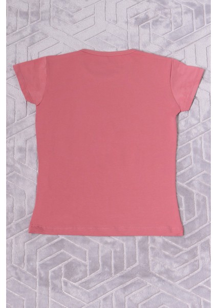 Kız Çocuk Tshirt Pistachio Baskılı Bisiklet Yaka E2 modelleri