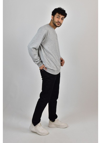 Erkek Likrali Sıfır Yaka Sweatshirt fiyatları