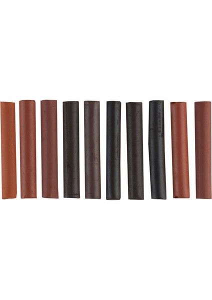 Ladoga Charcoal Füzen Seti Çizim Tebeşiri 6 Renk 10 Adet Sanguine-Sepia