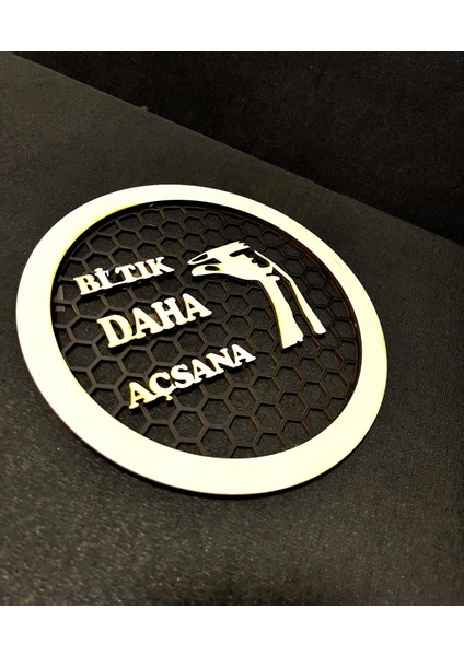20 cm Midrange Kapağı Bi Tık Daha Açsana Yazılı 1 Takım Midrange Hoparlör Kapağı 2 Adet