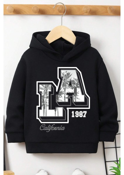 Los Angles Baskılı Erkek - Kız Çocuk Rahat Kalıp Sweatshirt