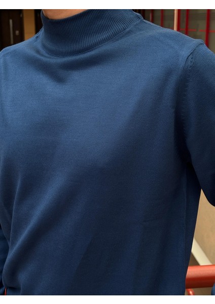 Erkek, Slim-Fit, Old Money, Yarım Boğazlı triko kazak modelleri