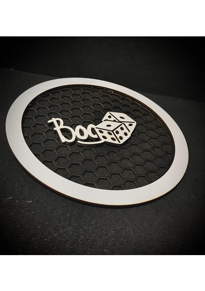Boozar Yazılı 20 cm Midrange Kapağı Yazılı Midrange Hoparlör Kapağı 1 Takım (2 Adet)
