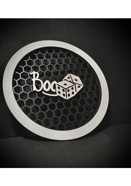 Boozar Yazılı 20 cm Midrange Kapağı Yazılı Midrange Hoparlör Kapağı 1 Takım (2 Adet)
