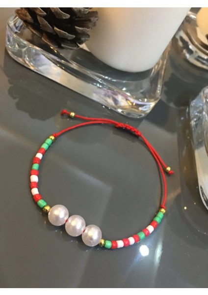 3 Incili Yeni Yıl Bilekliği