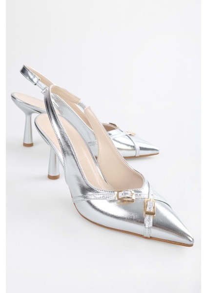Kadın Massy Bej Parlak Stiletto