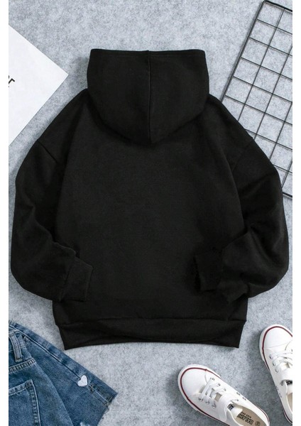 Only Trendwear Kalp Baskılı Erkek - Kız Çocuk Rahat Kalıp Sweatshirt fiyatları