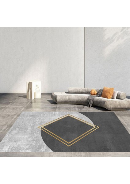 Premium Kalite Kaymaz Taban Silinebilir Salon Mutfak Koridor Halısı Gri 4305