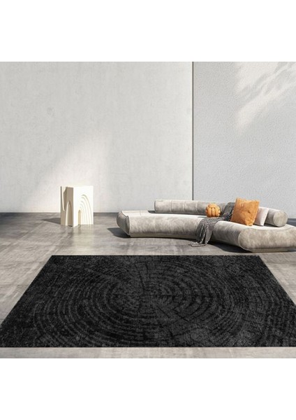 Premium Kalite Kaymaz Taban Silinebilir Salon Mutfak Koridor Halısı Siyah S778 779