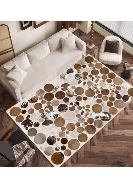 Premium Kalite Kaymaz Taban Silinebilir Salon Mutfak Koridor Halısı Vizon 4203