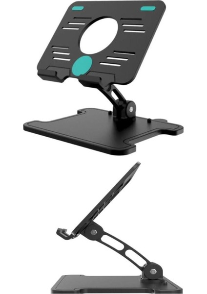 Ayarlanabilir Taşınabilir Tablet Şarj Katlanabilir Masaüstü Tablet Standı