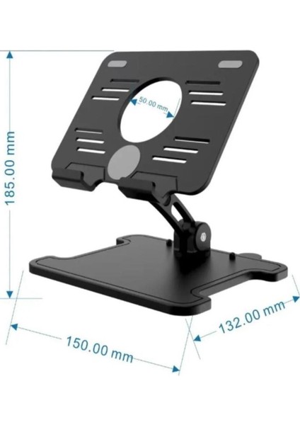 Ayarlanabilir Taşınabilir Tablet Şarj Katlanabilir Masaüstü Tablet Standı