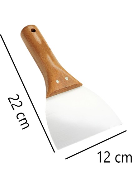 Ahşap Saplı Yay Çeliği Metal Macun Spatula Boya Sıva Kazıma Harç Karıştırma Ispatulası 12 cm 1 Adet fiyatları