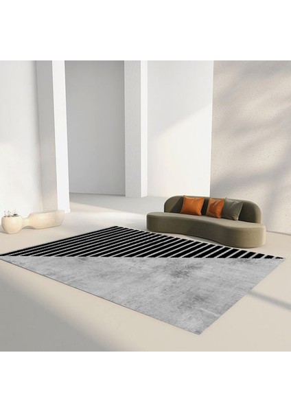 Premium Kalite Kaymaz Taban Silinebilir Salon Mutfak Koridor Halısı Gri 4246