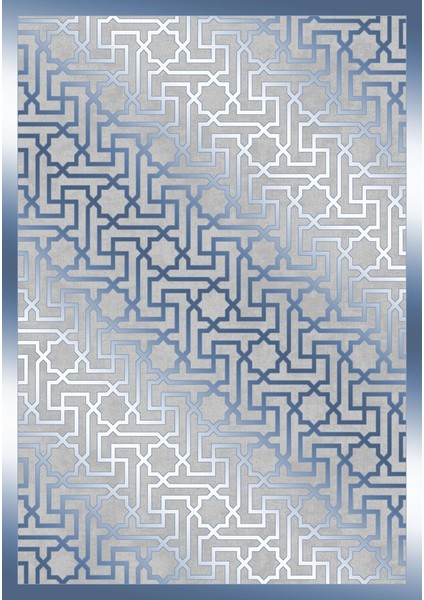 Premium Kalite Kaymaz Taban Silinebilir Salon Mutfak Koridor Halısı Mavi G412 fiyatları