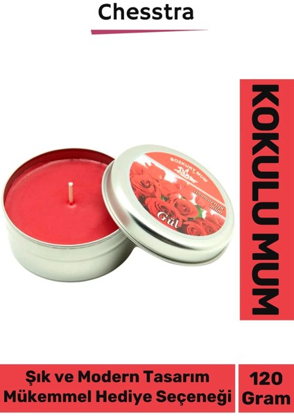 Premium Aromaterapi Arınma Huzur Meditasyon Yoga Esans Dekoratif Mum Oda Kokusu 120G Teneke Kutu