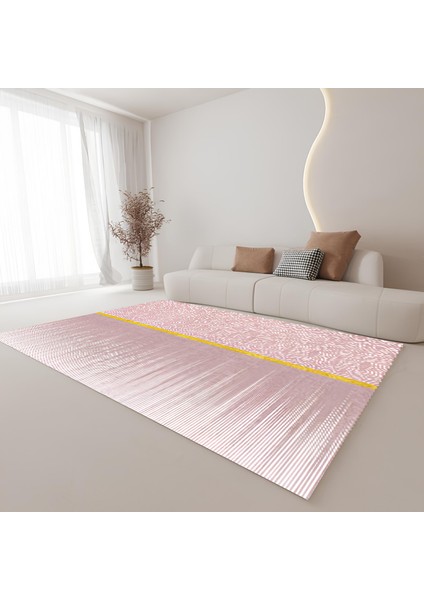 Premium Kalite Kaymaz Taban Silinebilir Salon Mutfak Koridor Halısı Pembe G1010 11 12 13 14 15