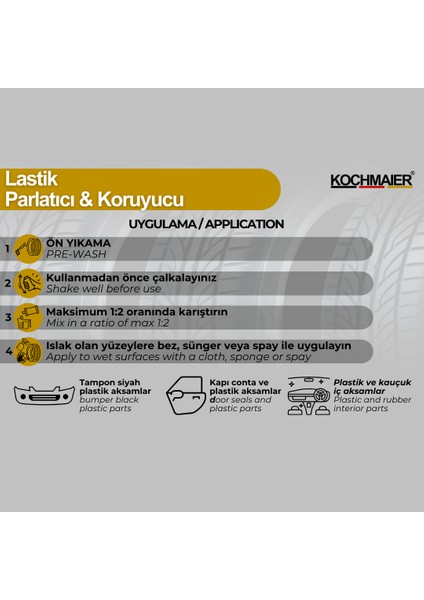 Lastik Parlatıcı ve Koruyucu Jel 5 kg