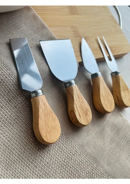 Süper 4'lü Çelik Paslanmaz Peynir Bıçakları