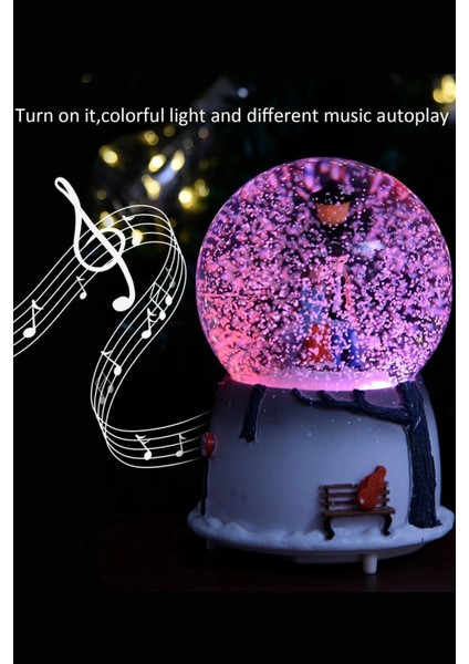 Sevgiliye Aşıklar Temalı Mega Boy Püskürtmeli Kar Küresi Müzikli Işıklı 15 cm fiyatları