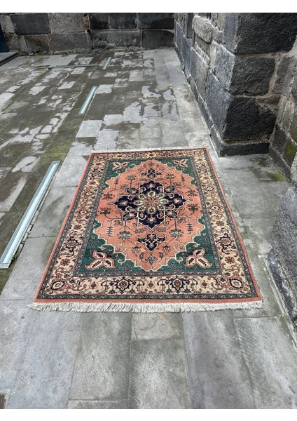 147X217 cm Büyük Boy Iran Halısı, El Dokuma Vintage Halı, Çiçek Desenli Yün Halı, Şık Ev Dekoru fiyatları