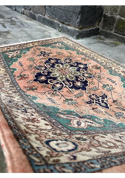 147X217 cm Büyük Boy Iran Halısı, El Dokuma Vintage Halı, Çiçek Desenli Yün Halı, Şık Ev Dekoru modelleri
