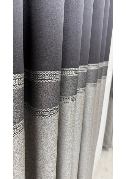 Pano Fon Perde Şeritli Antrasit Gri (Tek Kanat) fiyatları