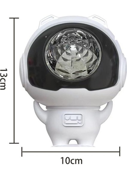 Yeni Nesil Dönen Disco Topu Astronot Gece Lambası Usb'li Parti Disco Topu