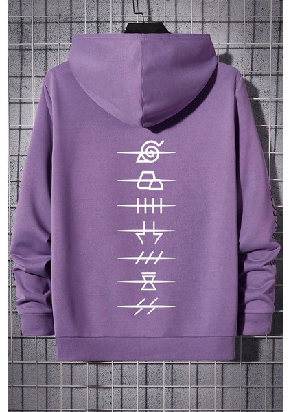 Only Trendwear Unisex Ninja Akatsuki Sırt Baskılı Sweatshirt