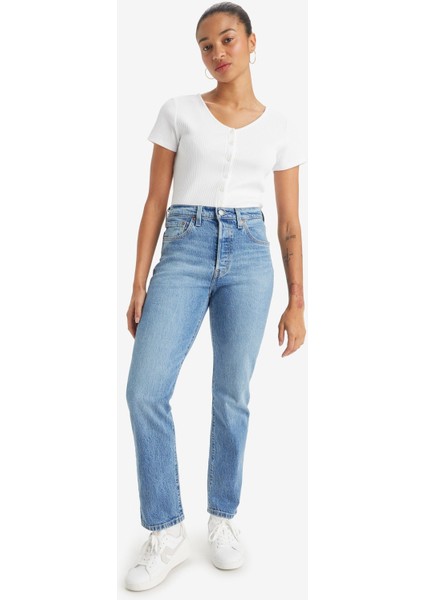 501 Orj Local Tr Kadın Mavi Jean Pantolon A7742-0010 modelleri