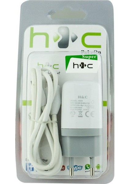 Htc One Uyumlu Şarj Aleti ve Ara Kablosu