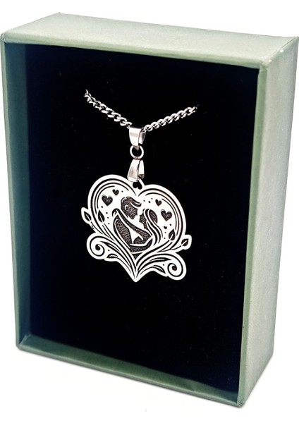 14 Şubat Hediyesi : Sevgililer Günü Özel Tasarım Gümüş Kolye