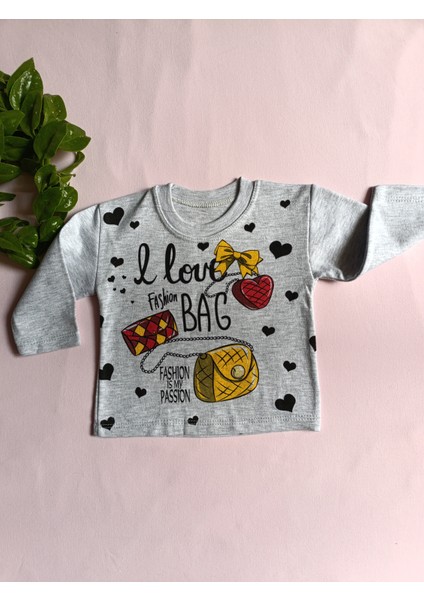 Minilkabebe Mevsimlik Ince Alt Üst Kız Bebek Takım 9-12-18 Ay