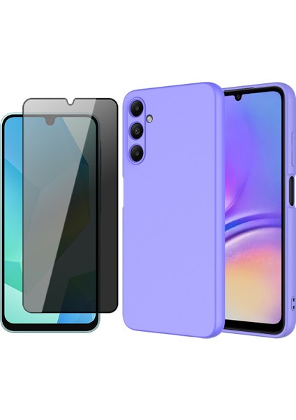 Samsung Galaxy A16 Kılıf Zore Mara Lansman Kapak + Privacy Hayalet Ekran Koruyucu