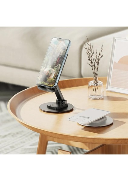 Masaüstü Telefon Tutucu 360 Derece Metal Taban Soğutucu Kanallı Tasarım modelleri