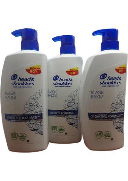 Head & Shoulders Klasik Bakım Kepek Şampuanı 800 ml x 3 Adet
