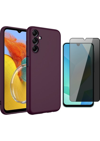 Samsung Galaxy A16 Kılıf Zore Mara Lansman Kapak + Privacy Hayalet Ekran Koruyucu