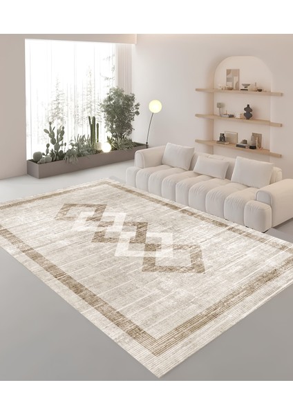 Premium Kalite Kaymaz Taban Silinebilir Salon Mutfak Koridor Halısı Kahve G1072 73 74 75