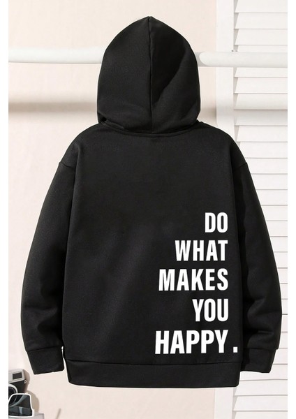 Only Trendwear Do What Baskılı Erkek - Kız Çocuk Rahat Kalıp Sweatshirt