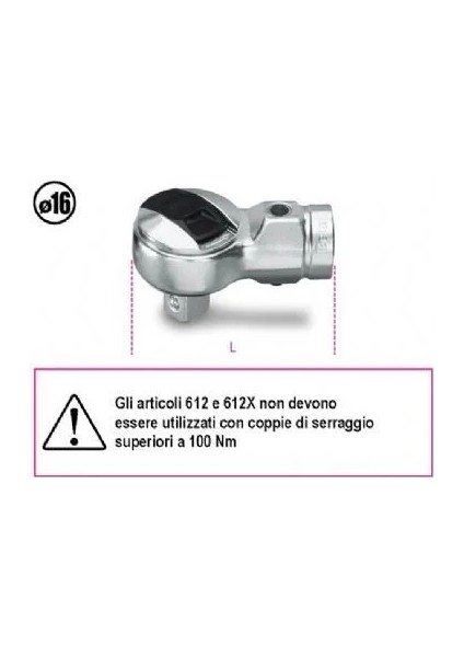 Cırcırlı Tork Anahtar Uç 614X