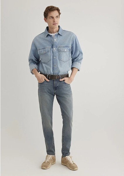 James Classic Denim Puslu İndigo Mavisi Jean Pantolon 0042489278