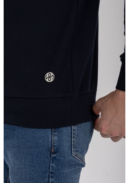 İnterlong Yuvarlak Yaka Uzun Kollu Regular Fit Sweatshirt indirimleri
