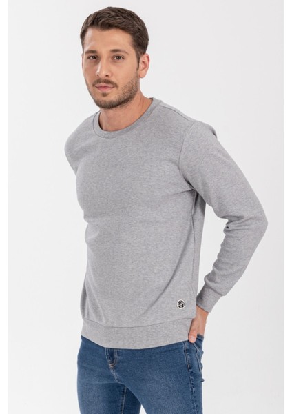 İnterlong Yuvarlak Yaka Uzun Kollu Regular Fit Sweatshirt modelleri