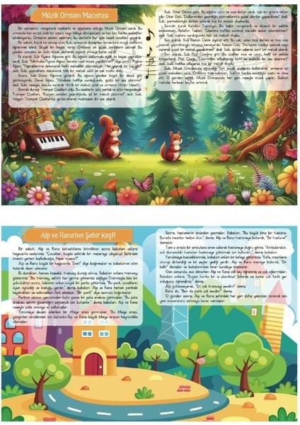 Kes Boya Yapıştır Hikayeyi Sen Renklendir- Tik Taktuk - 3 Kitap Set - Kes Yapıştır Aktivite Kitabı