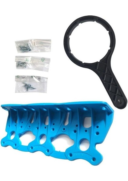 Housing 3'lü Su Arıtma Filtresi ve Kabı Daire-Bina Girişi Arıtma 10'' Modüler Italyan Malı
